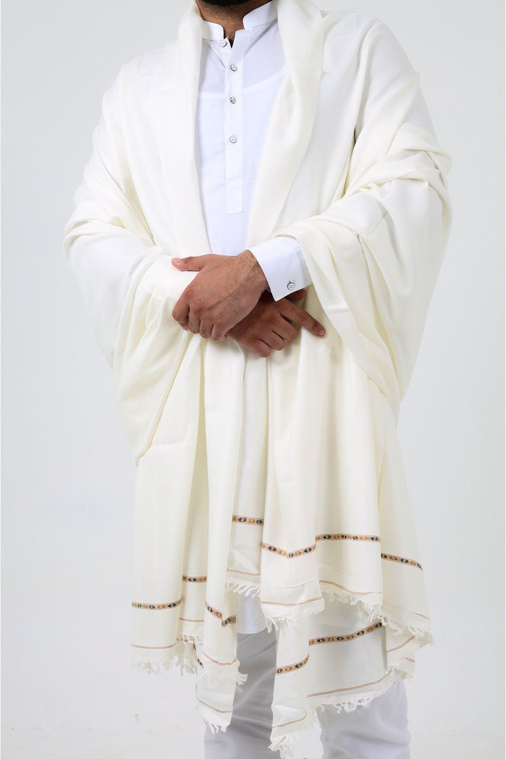 Pashmina Black and White Shawl