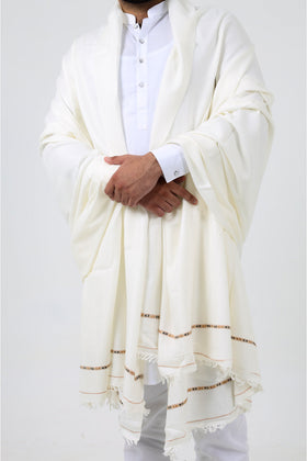 Pashmina Black and White Shawl