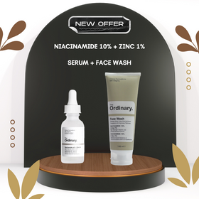 Niacinamide 10% + Zinc 1% Serum & Face Wash Duo – Glow & Clarity Combo