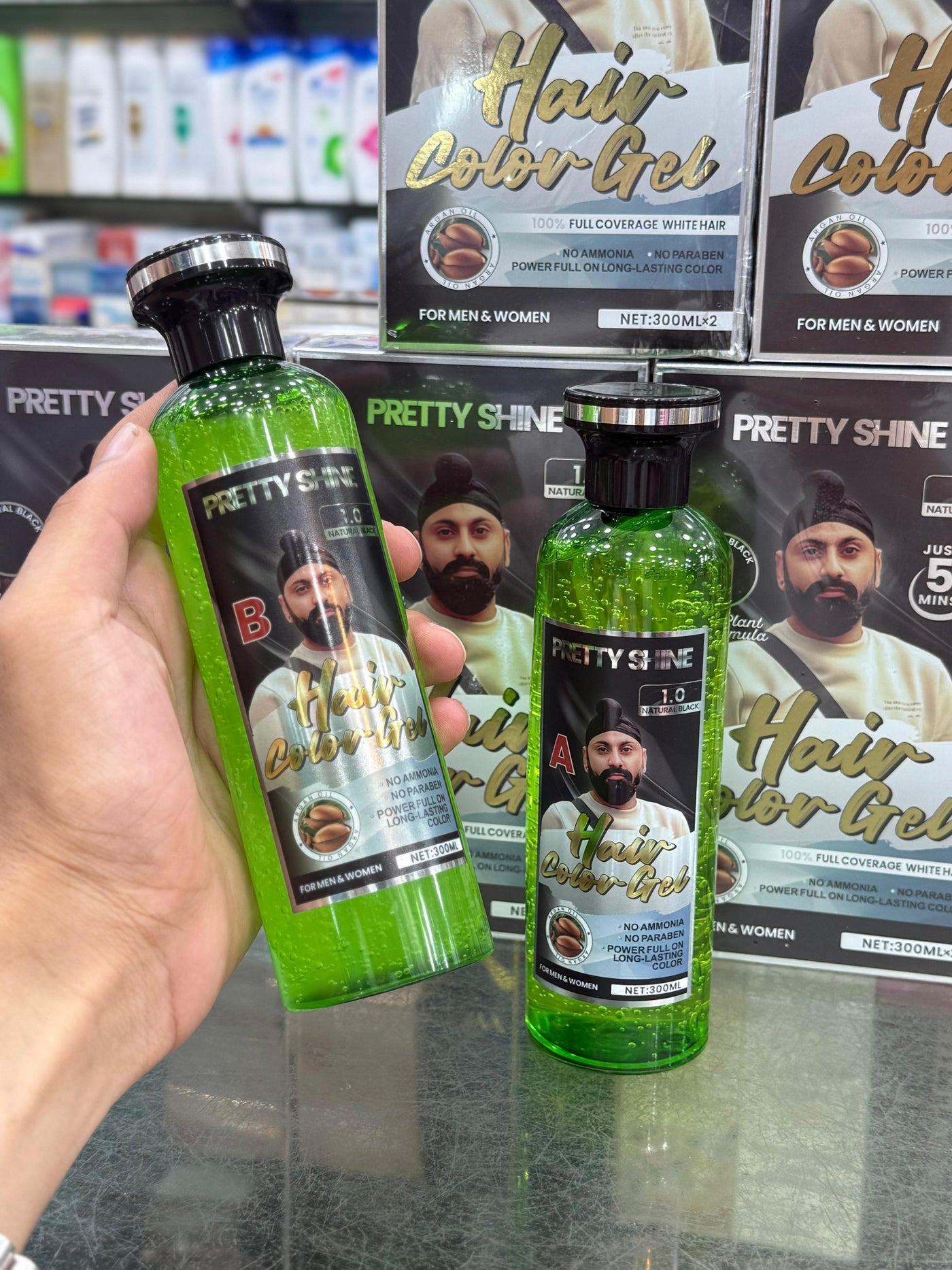 PRETTY SHINE HAIR COLOR  600 ML BLACK / BROWN