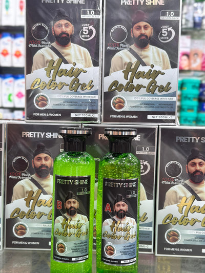 PRETTY SHINE HAIR COLOR  600 ML BLACK / BROWN