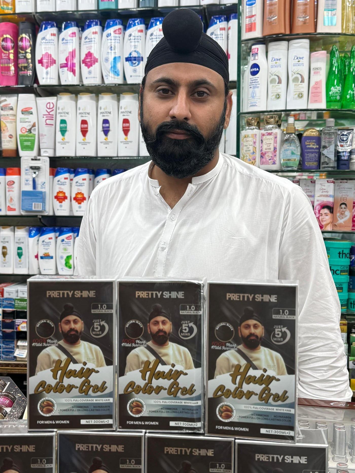 PRETTY SHINE HAIR COLOR  600 ML BLACK / BROWN